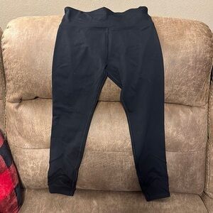 𝅺women’s Lorna Jane Black No Show Ankle Biter Leggings